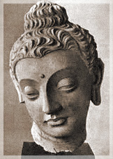 Buddha's head; Gandhara style