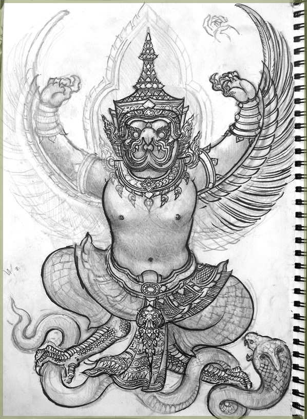 Garuda drawing